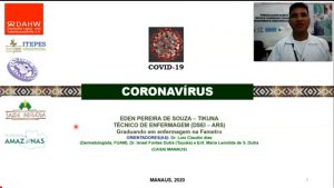 Tela de apresentação de vídeo em língua Tikuna